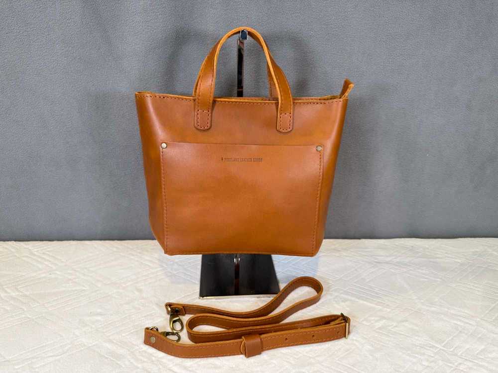 Portland Leather Light Brown Mini Crossbody w/zip - image 7