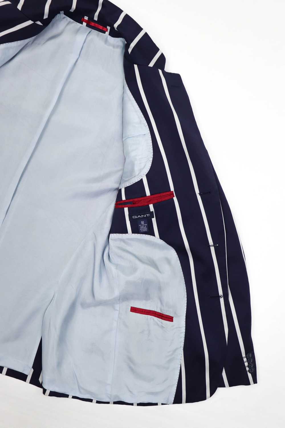 Gant × Vintage Gant Vintage Striped Blue Cotton S… - image 10