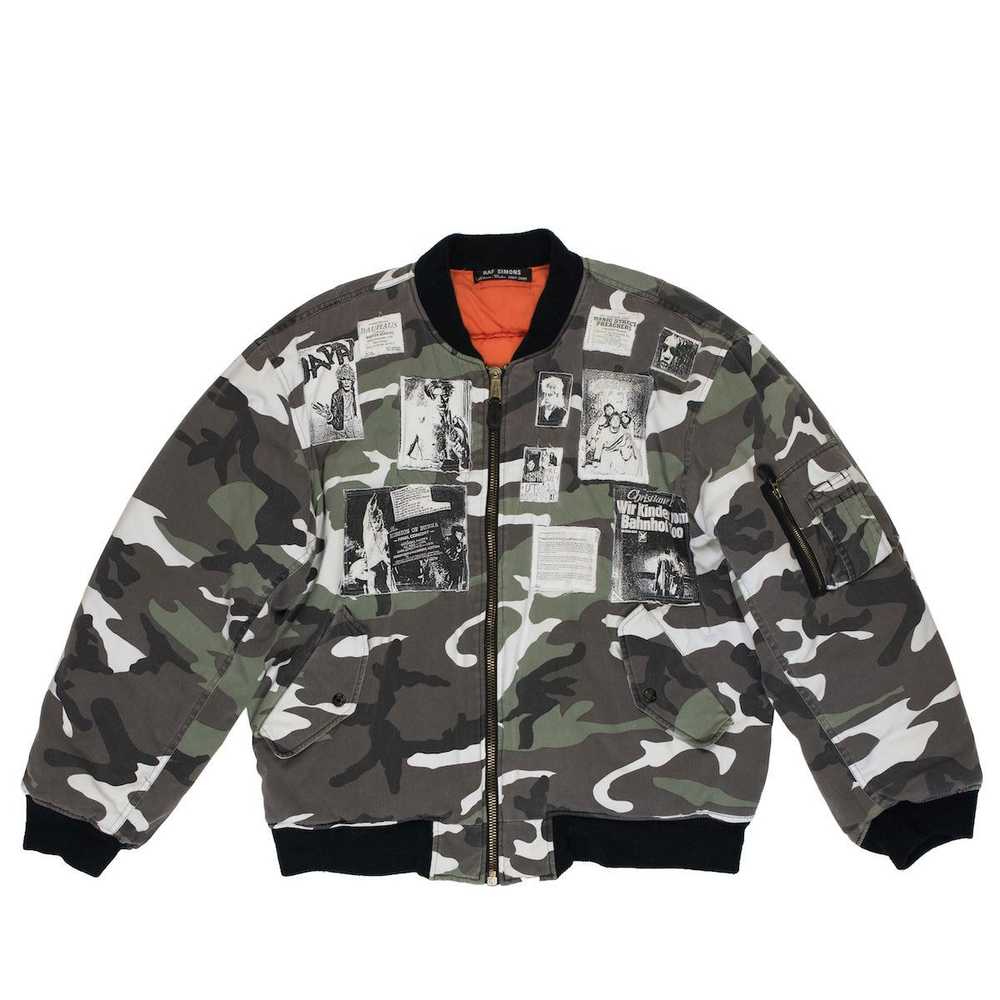 Raf Simons AW 2001 Snow Camouflage Patch Bomber - image 1