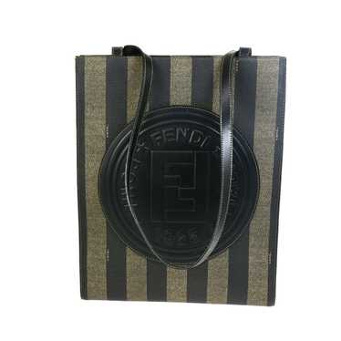 Fendi Pequin Brown Canvas Handbag (Pre-Owned) - image 1