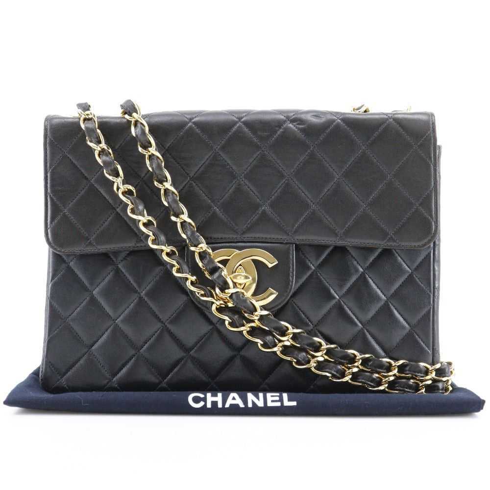 Chanel Jumbo Black Leather Shoulder Bag (Pre-Owne… - image 9