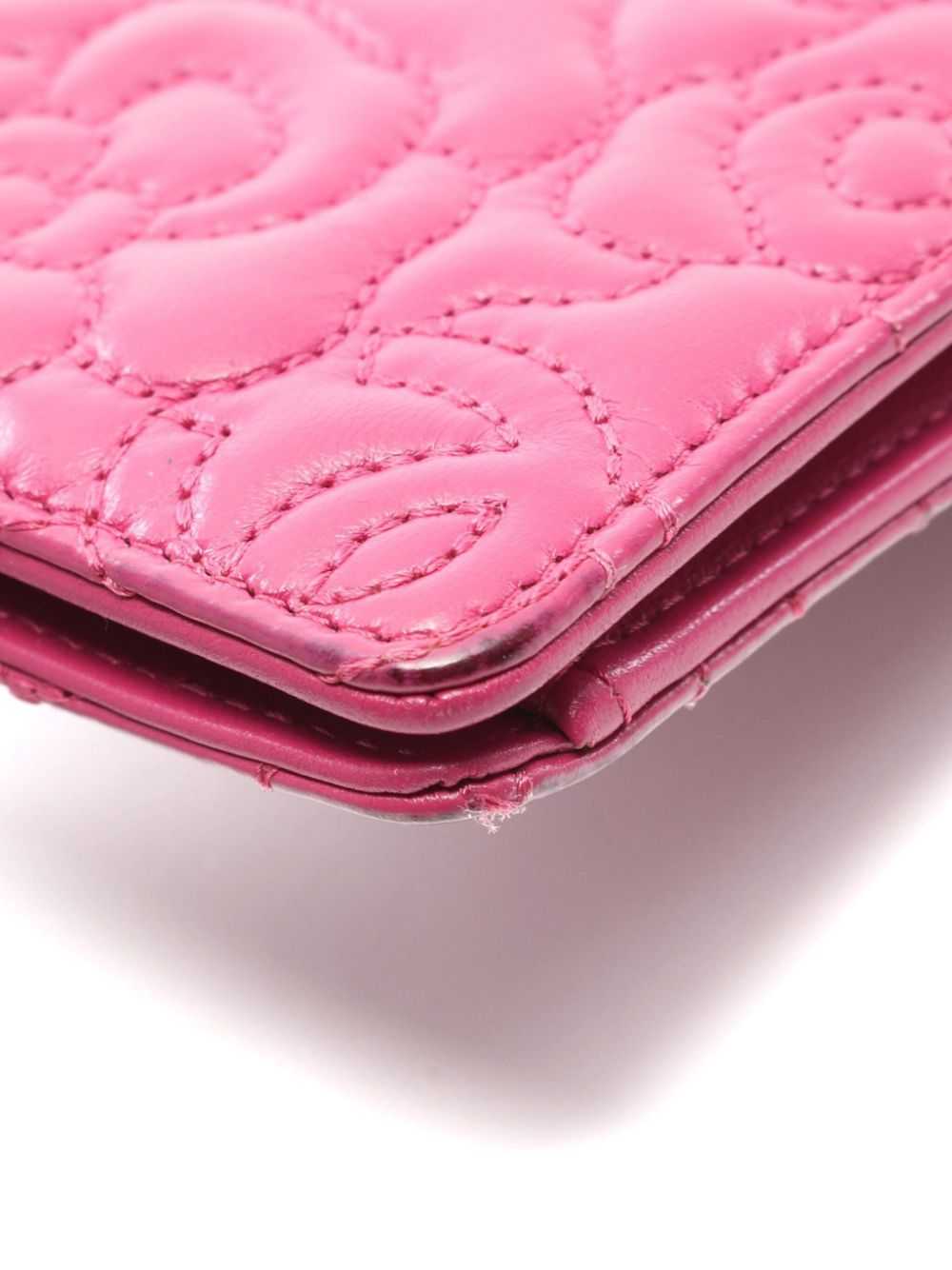 CHANEL Pre-Owned 2018-2019 Camellia wallet - Pink - image 5