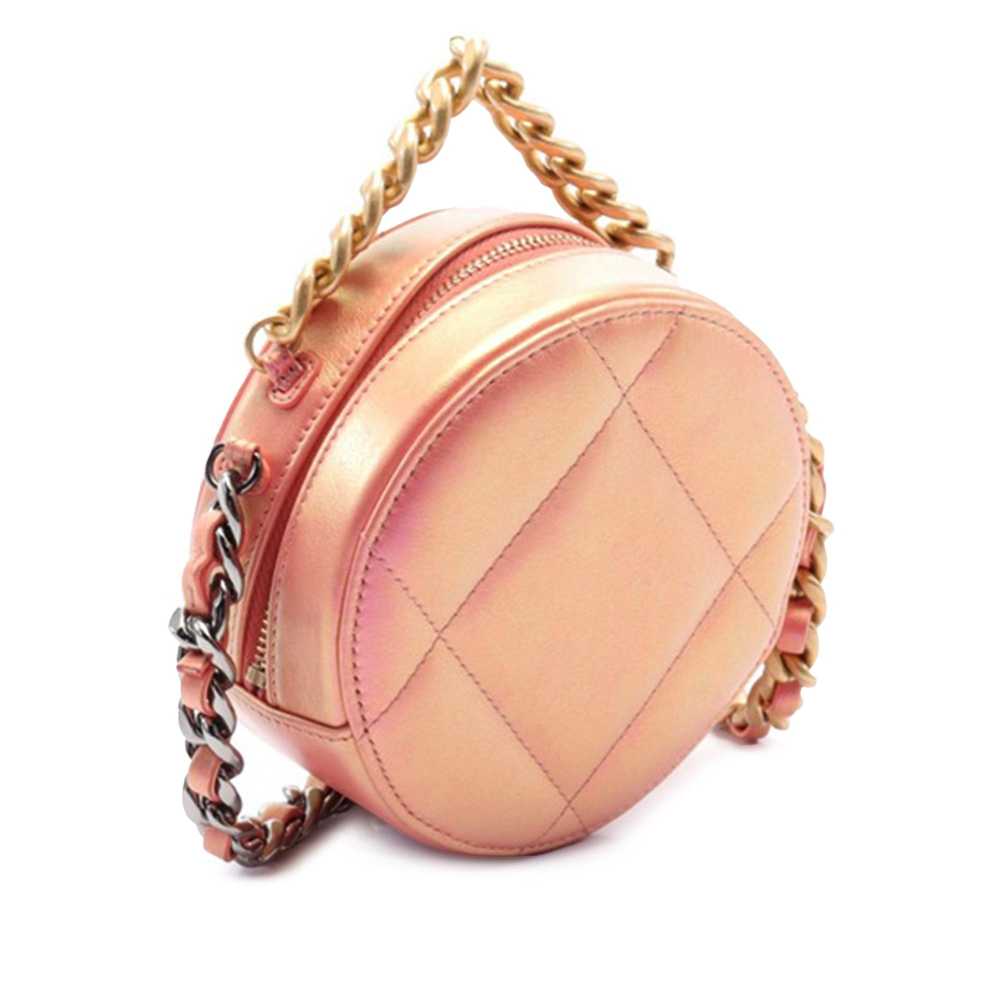 Chanel Chanel Iridescent Lambskin 19 Round Clutch… - image 2