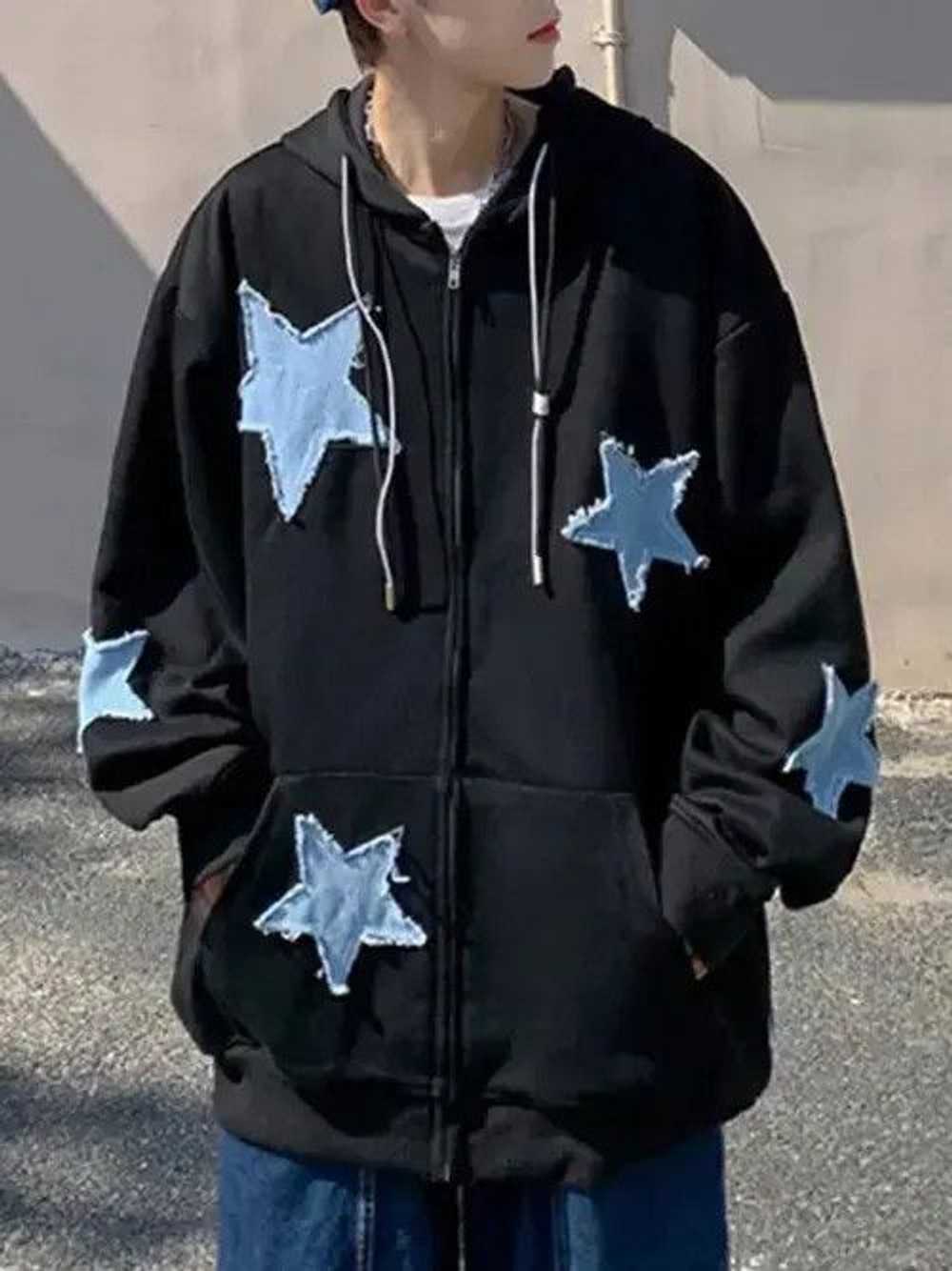 Other × Streetwear × Unbrnd Zip-Up Blue Star Patc… - image 4