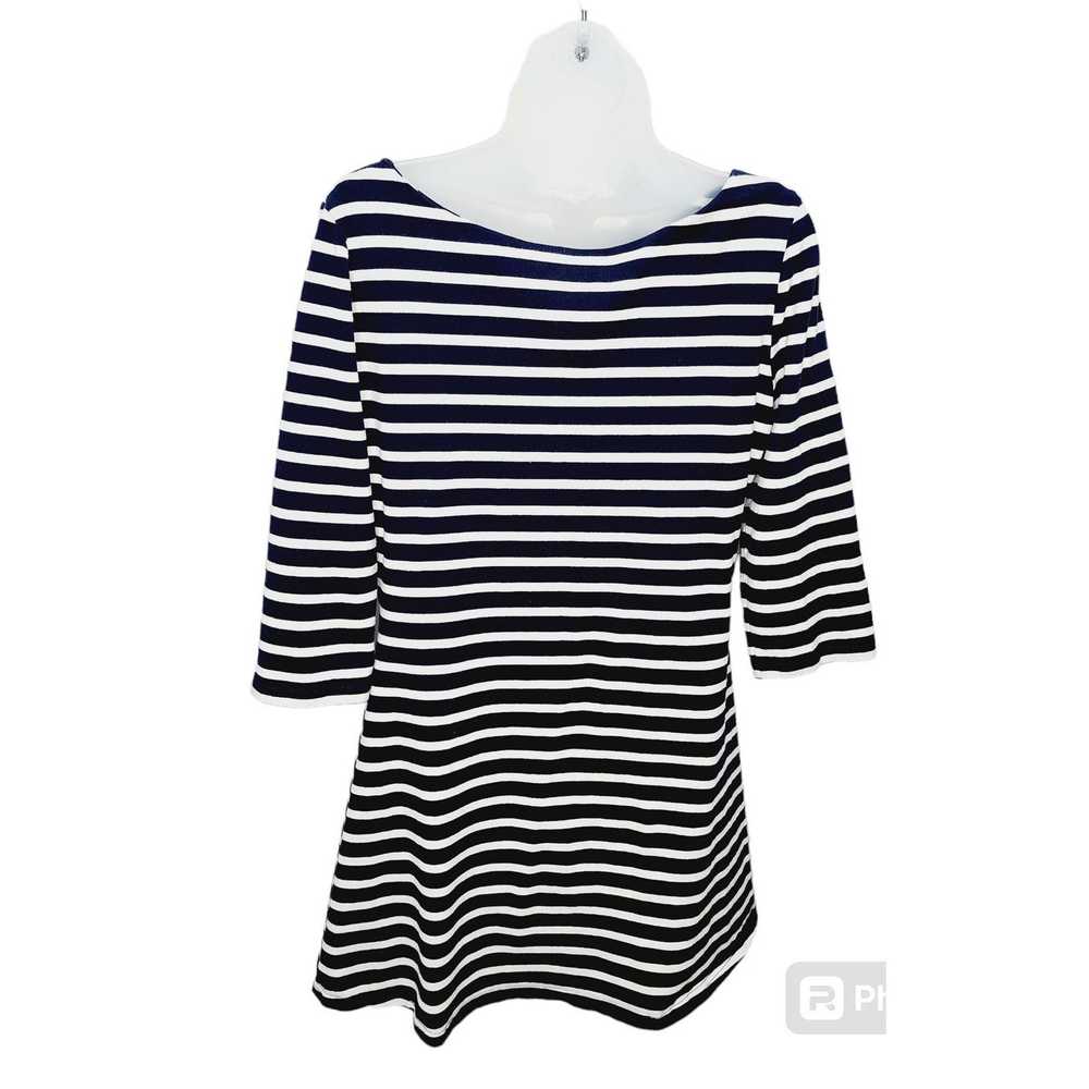 Kate Spade Kate Spade Navy Blue Striped 3/4 Sleev… - image 1