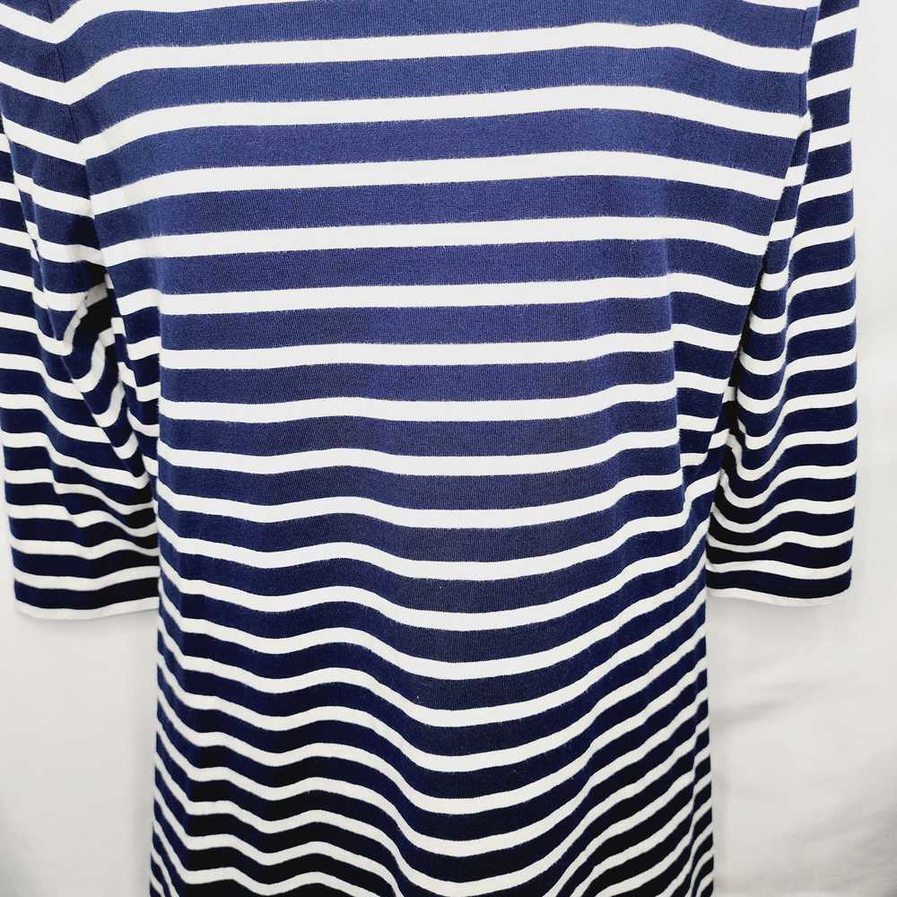 Kate Spade Kate Spade Navy Blue Striped 3/4 Sleev… - image 3