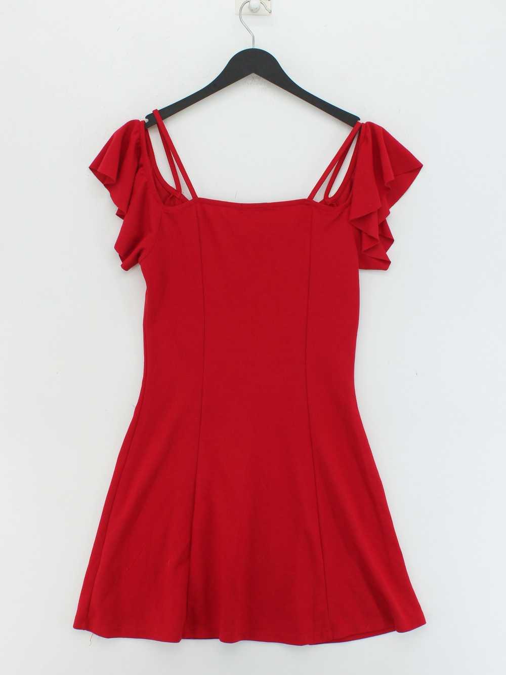 Bershka Women's Midi Dress M Red Polyester with E… - image 2