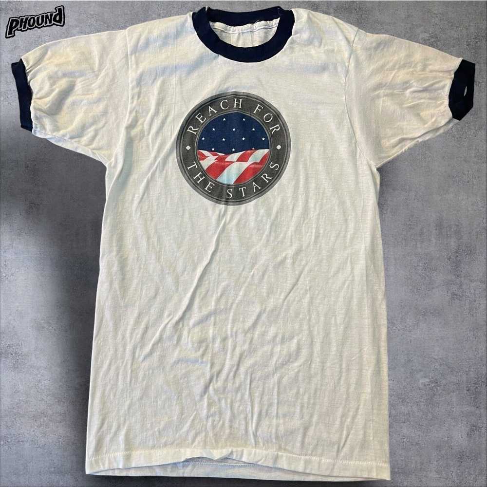 Screen Stars Vtg 80s NASA Reach For The Stars T-S… - image 1