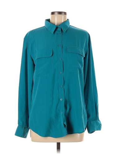 Central Park West Women Green Long Sleeve Blouse M