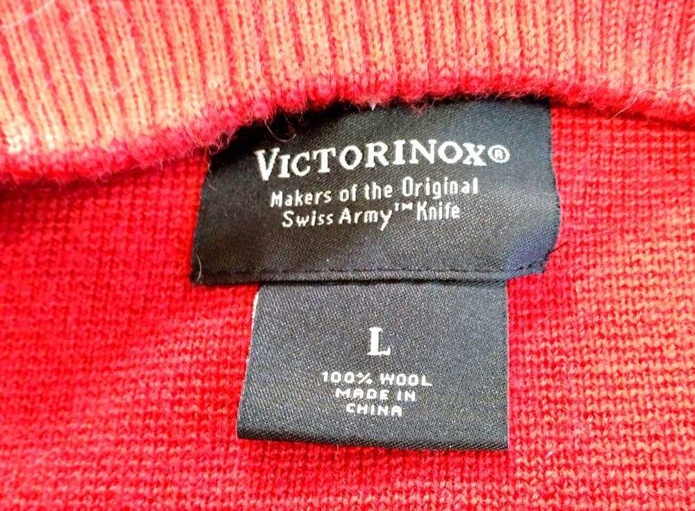 Men's outerwear sweater red L VICTORINOX Victorin… - image 4