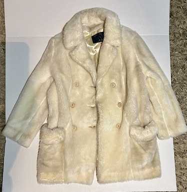 70's Vintage Davis of Boston エコファーコート Vtg Davis of Boston Coat Wool Blend Faux Fur Lined Camel