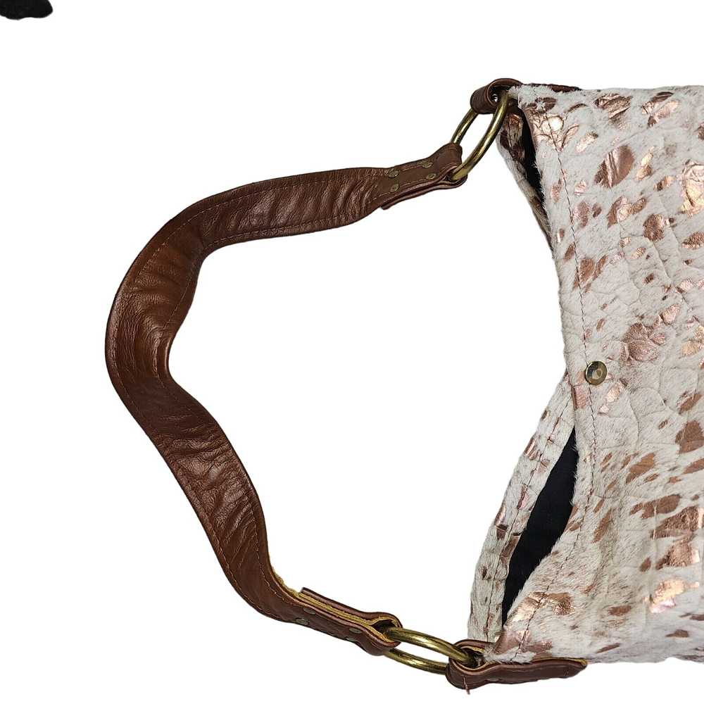 Wild Goose Cowhide Leather Shoulder Bag Purse Whi… - image 9