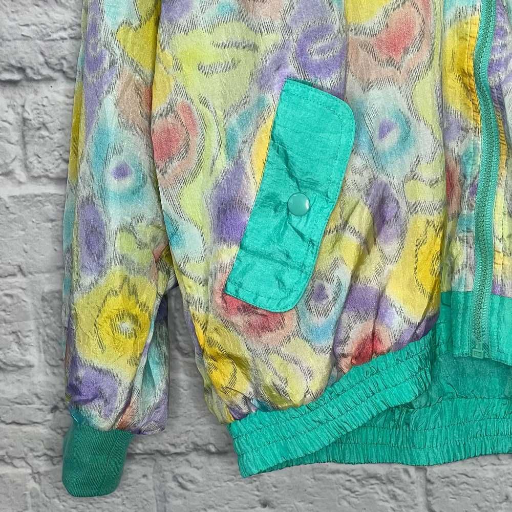 Vintage Casual Isle Reversible Windbreaker Pastel… - image 3