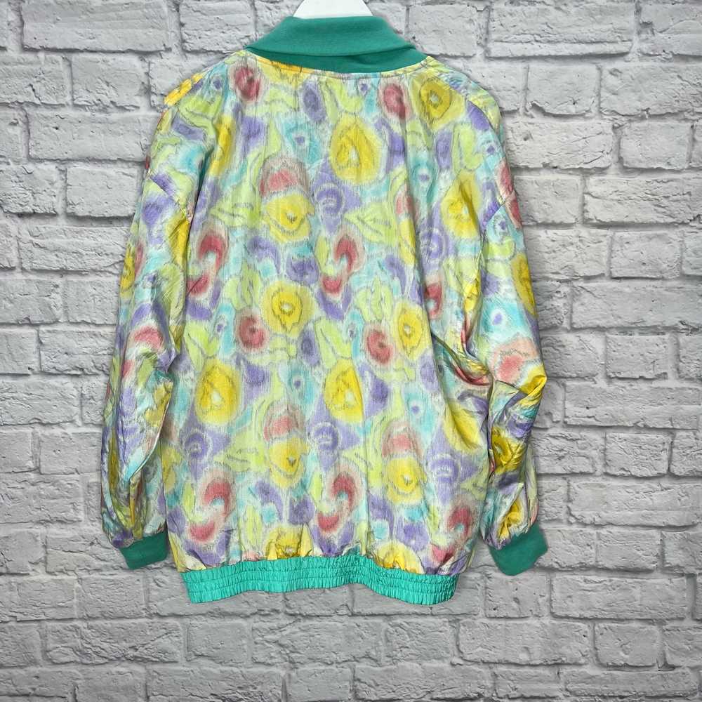 Vintage Casual Isle Reversible Windbreaker Pastel… - image 4