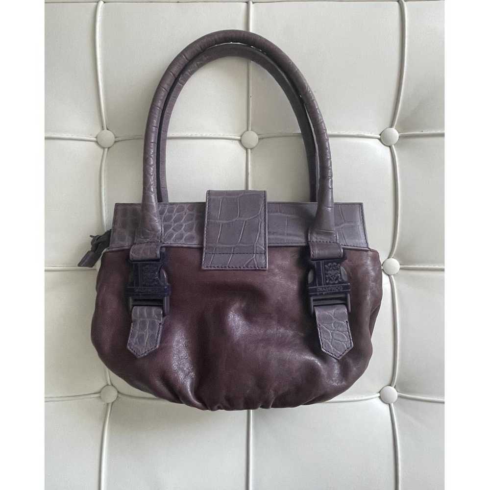 Non Signé / Unsigned Leather handbag - image 2