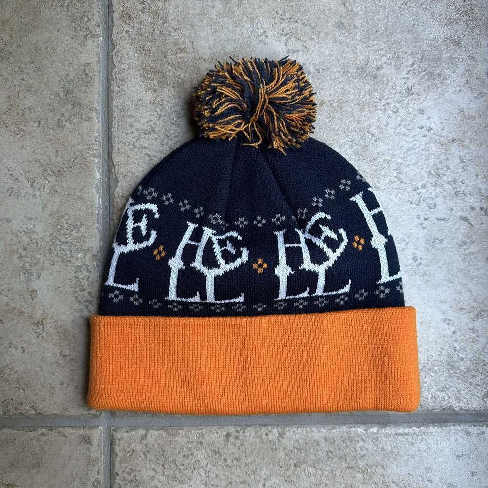 Fuck The Population FTP Hell Pom Beanie (Navy) - image 2