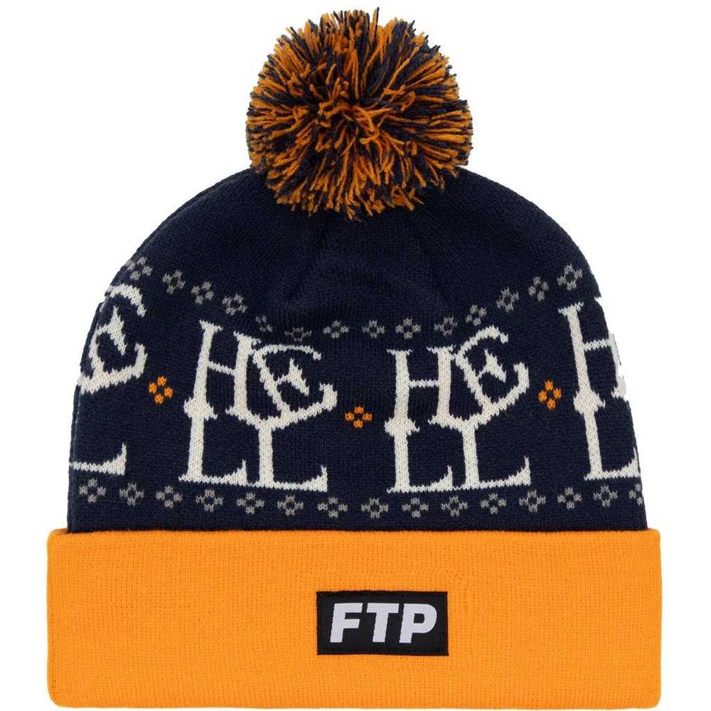 Fuck The Population FTP Hell Pom Beanie (Navy) - image 4