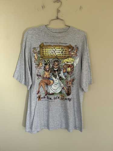 Vintage Fuck This Lets Party Jesus Vintage Tee