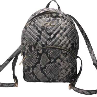 Aldo Quilted Faux Snakeskin Backpack