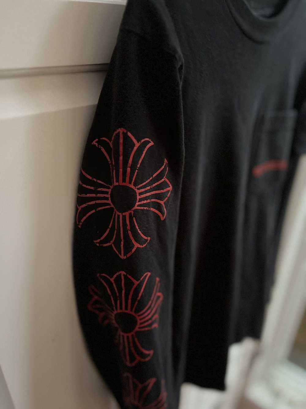 Chrome Hearts Black/Red Chrome Hearts long sleeve - image 4