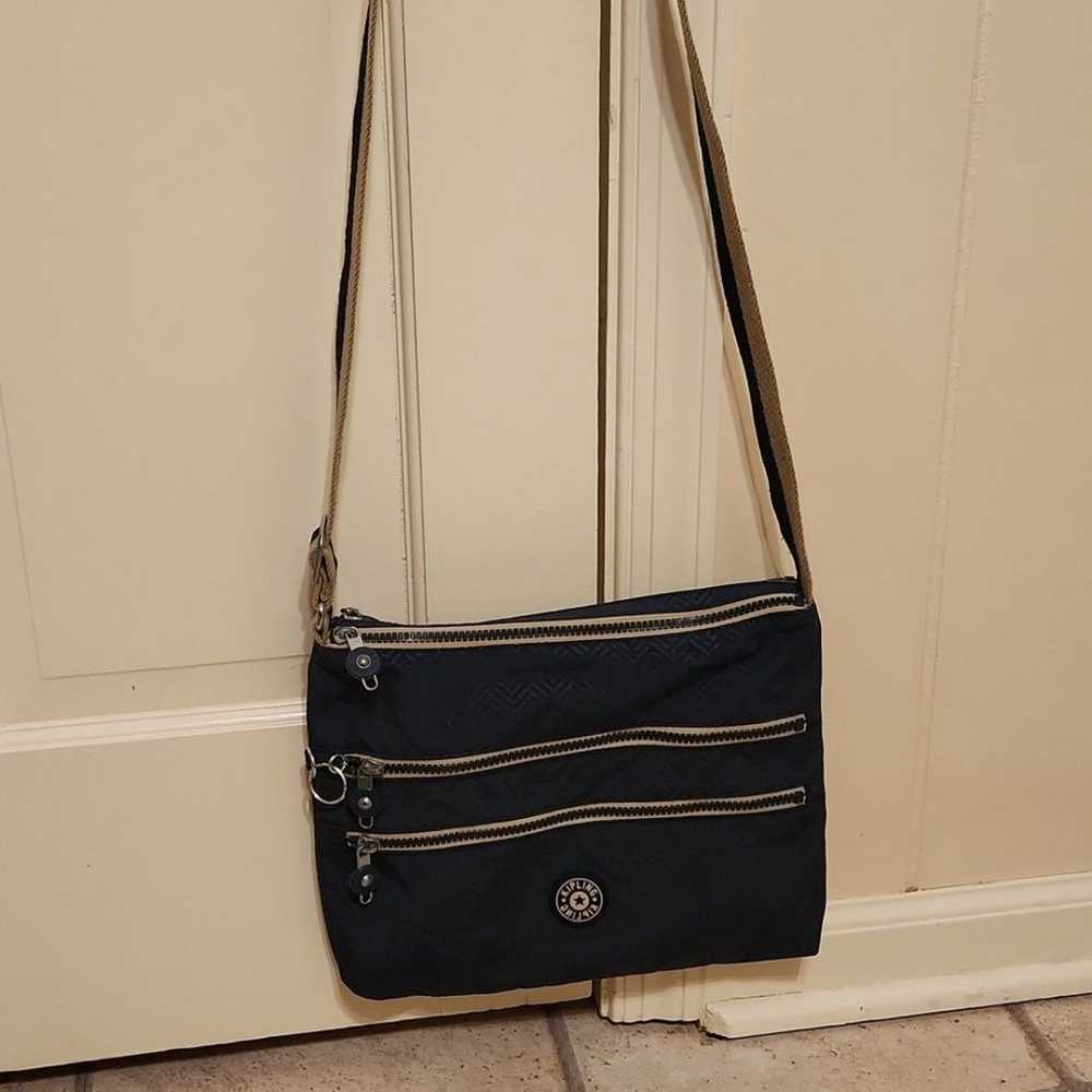 Kipling "Alvar" Dark Blue Crossbody Bag - image 1