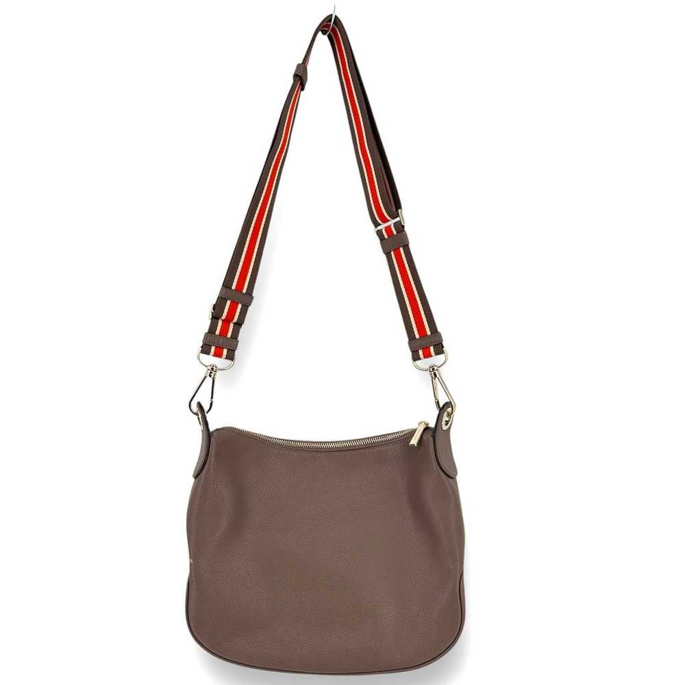 Kate Spade New York Leather Taupe Crossbody Bag W… - image 2