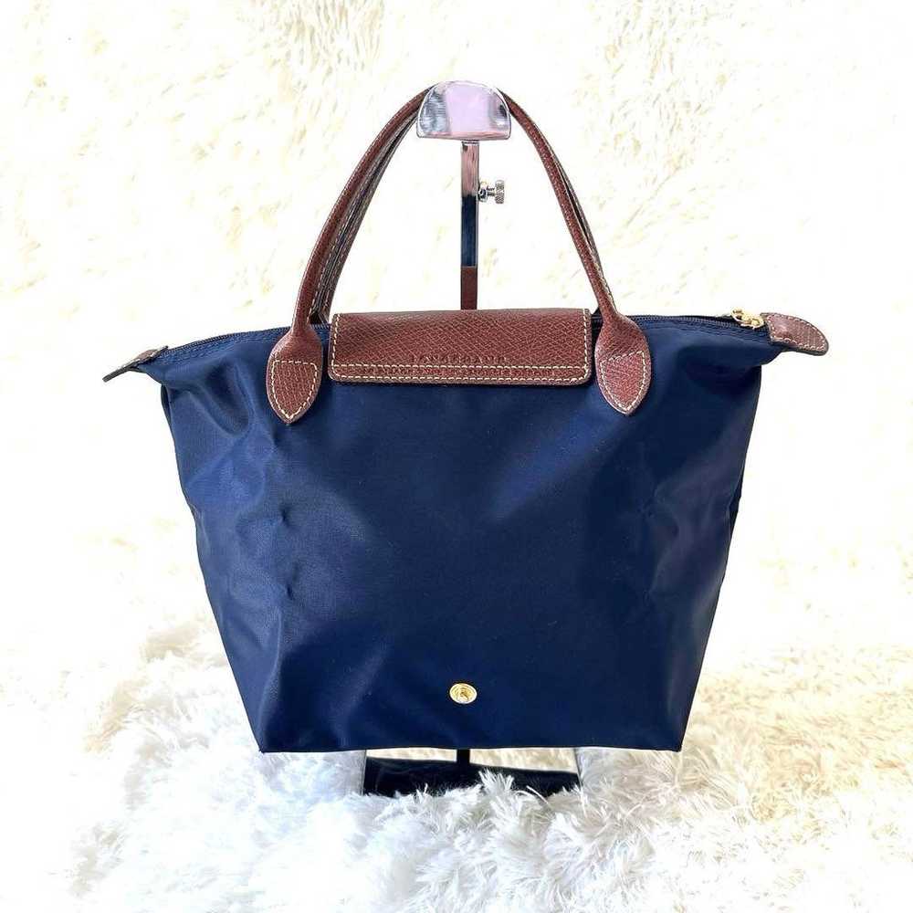 Longchamp Le Pliage Handbag Nylon Navy - image 10