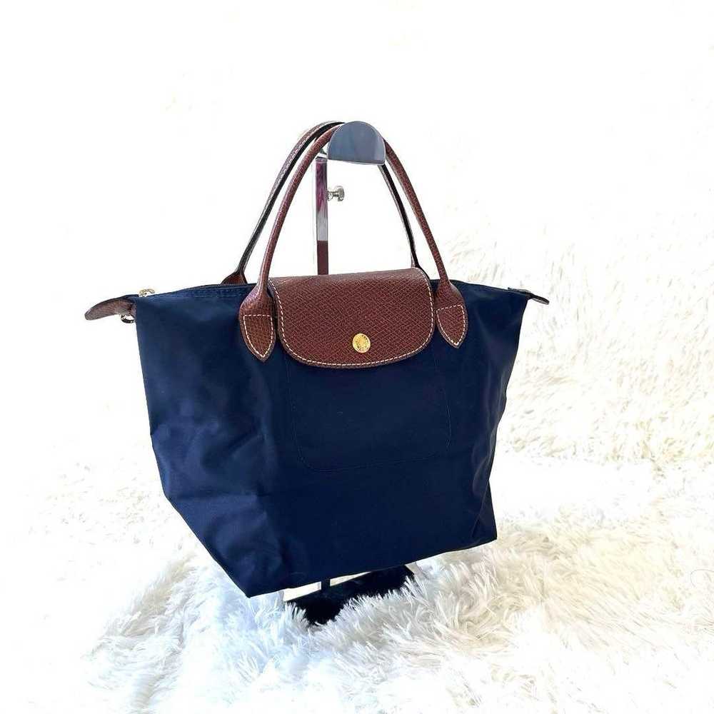 Longchamp Le Pliage Handbag Nylon Navy - image 2