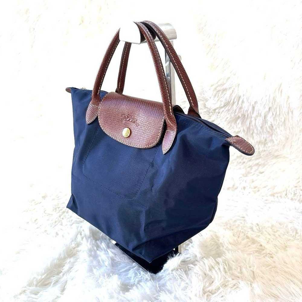 Longchamp Le Pliage Handbag Nylon Navy - image 3