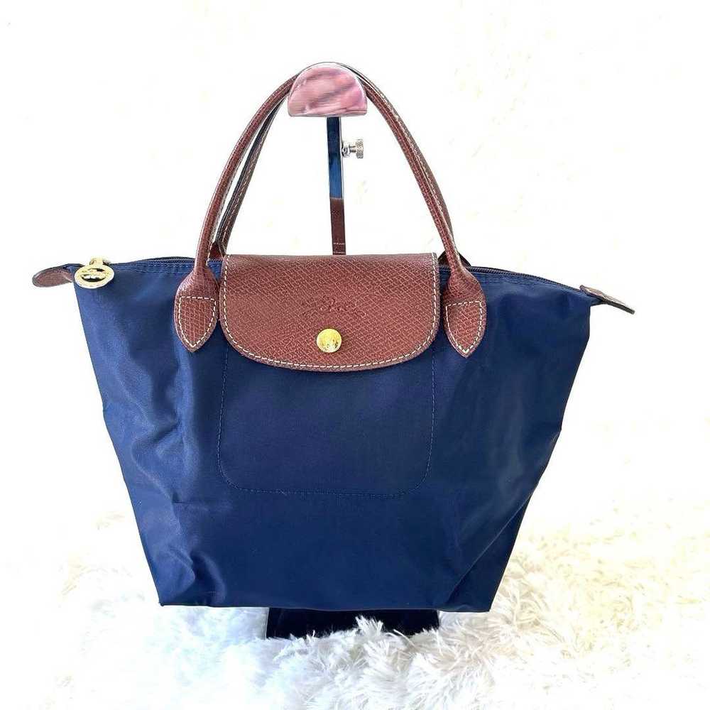 Longchamp Le Pliage Handbag Nylon Navy - image 4