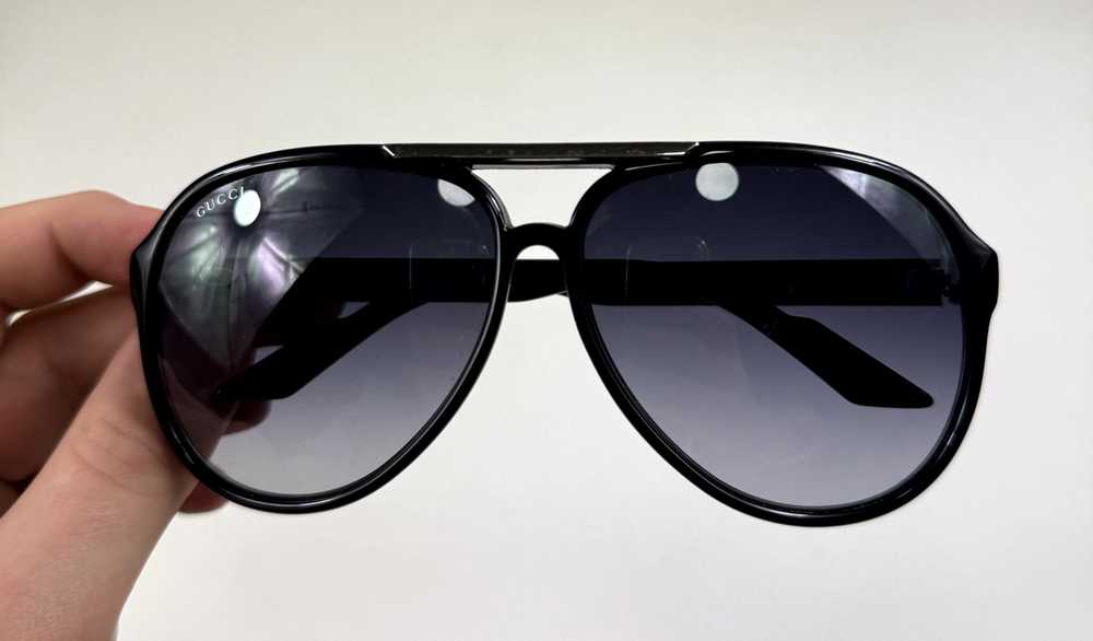 Gucci Gucci GG1627/S Black Shiny Web Signature Av… - image 3