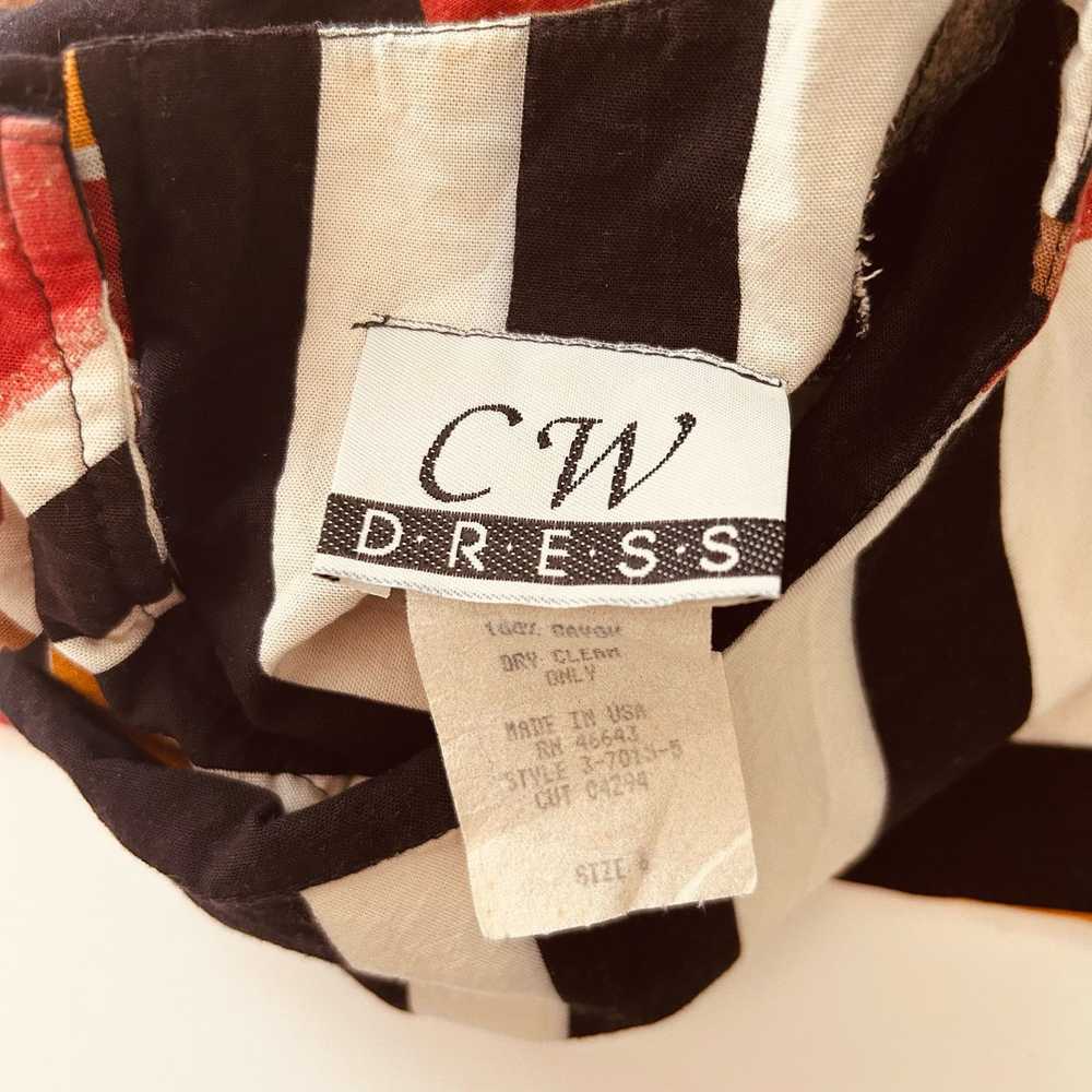 Vintage Vintage Funky Casual 90s Dress Geometric … - image 7