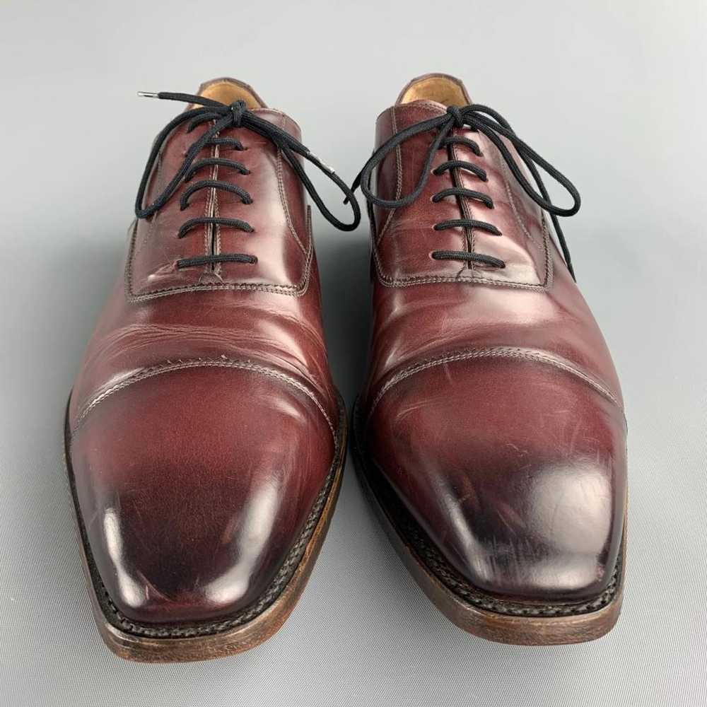 Non Signé / Unsigned Leather lace ups - image 4