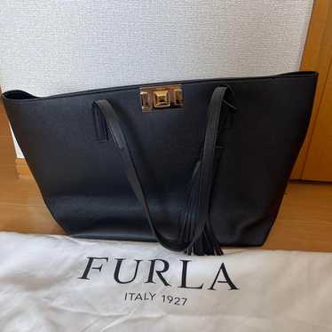 FURLA tote bag black