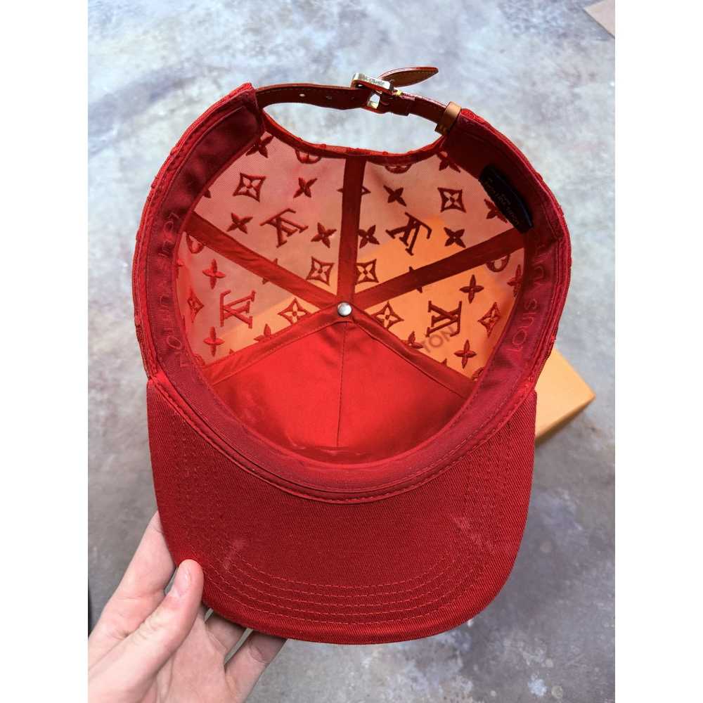 Louis Vuitton LV Soho Exclusive Hat Red Used 58 W… - image 3