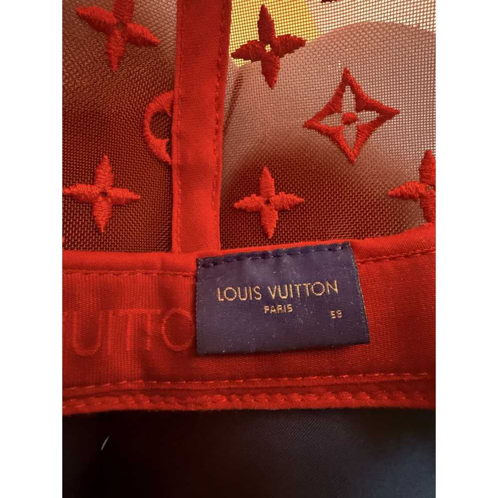 Louis Vuitton LV Soho Exclusive Hat Red Used 58 W… - image 4