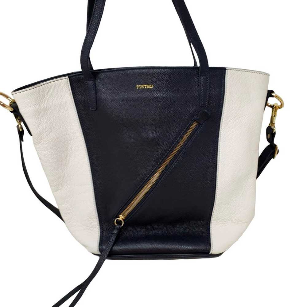 Pietro NYC Pebble Leather Mini Tote Shoulder Bag … - image 1