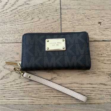 Michael Kors Wristlet Brown Leather