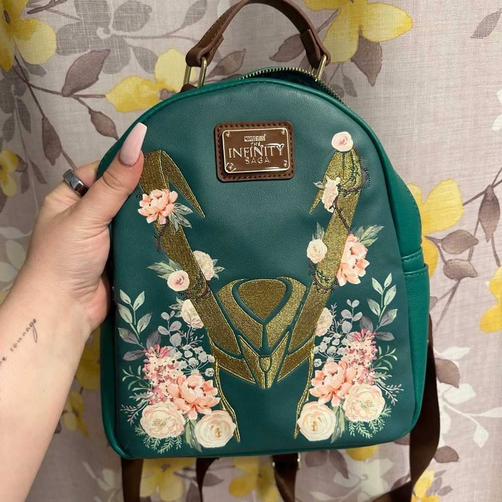 Loki Floral Loungefly Backpack - image 1