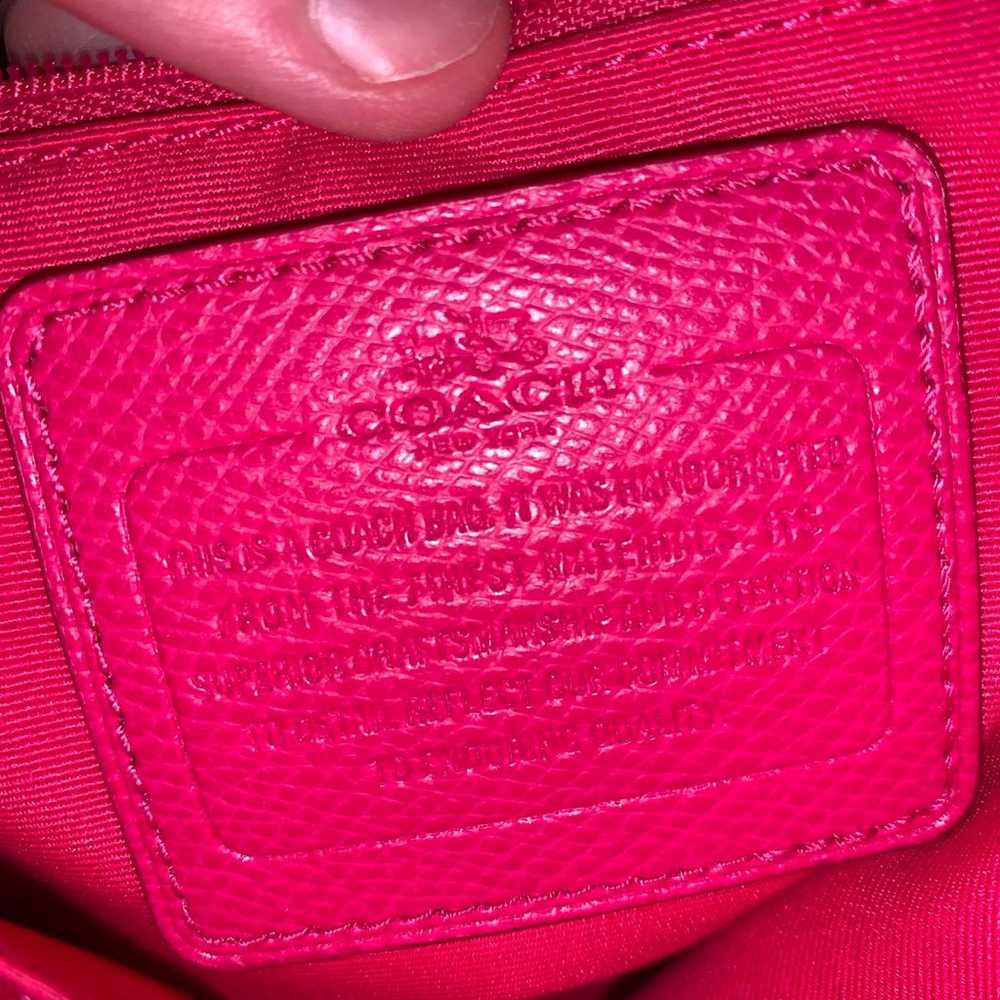 Pink and brown authentic coach purse - image 3