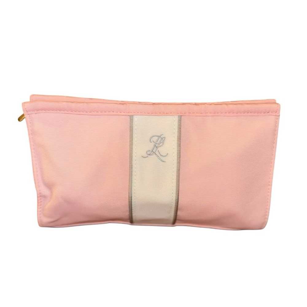 RALPH LAUREN 90’s Pink Stripe Monogram Canvas Clu… - image 1