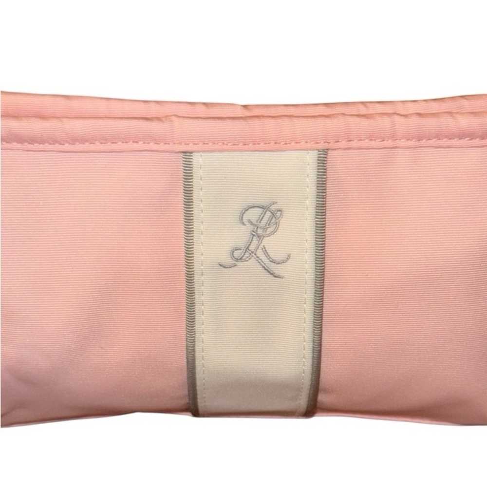 RALPH LAUREN 90’s Pink Stripe Monogram Canvas Clu… - image 2