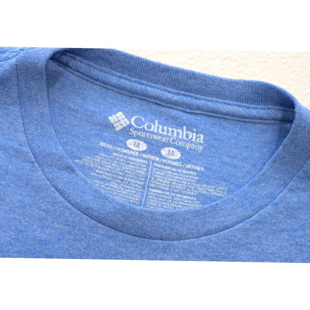 Vintage Columbia Blue Graphic Fishing Short Sleev… - image 7