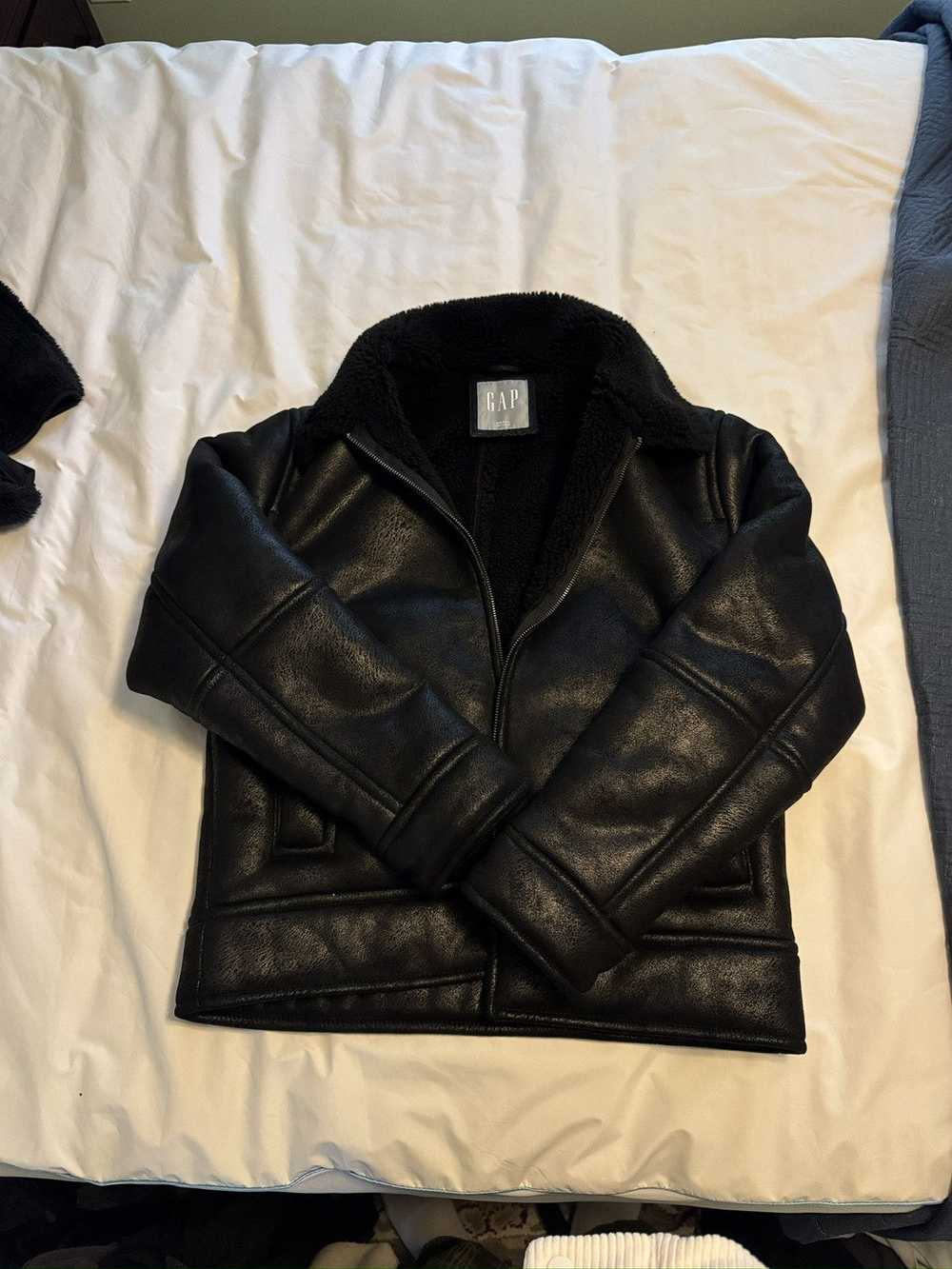 Gap Gap Sherpa Vegan Leather Jacket - image 1