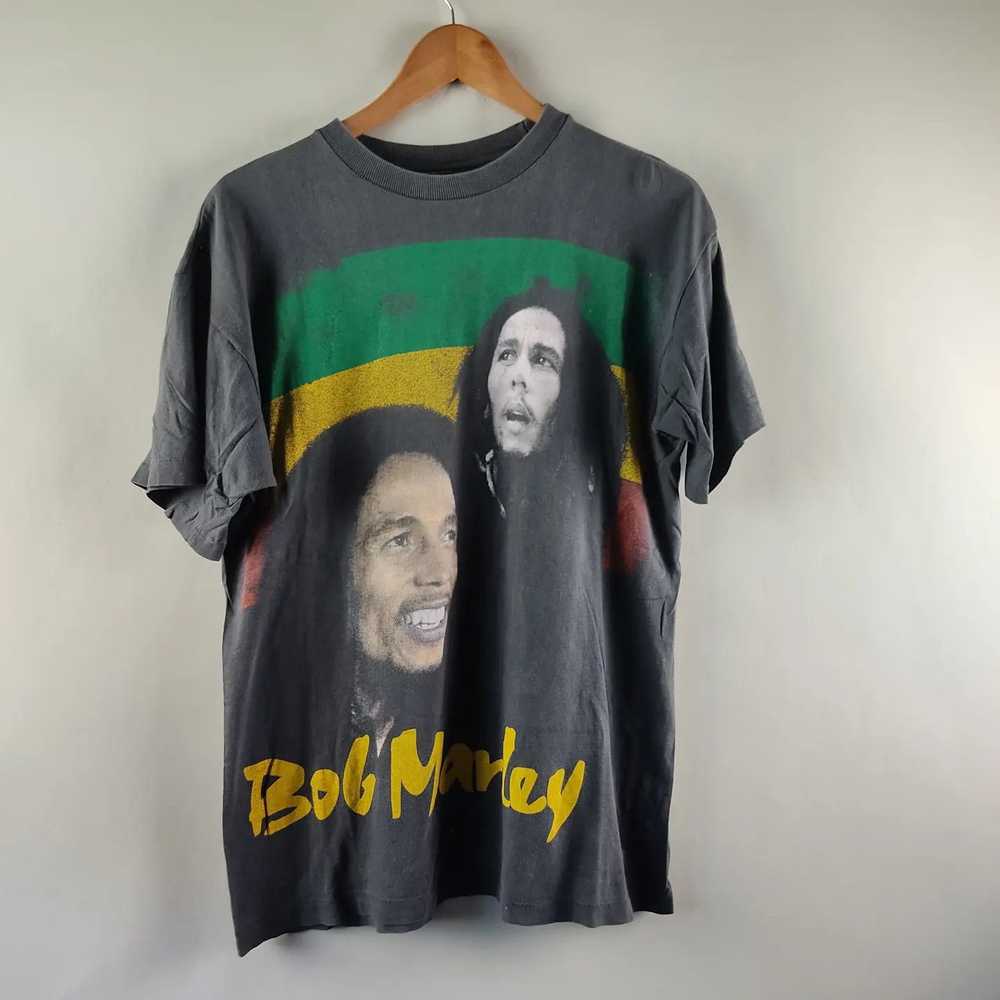 Band Tees × Bob Marley × Vintage 90's Bob Marley … - image 1