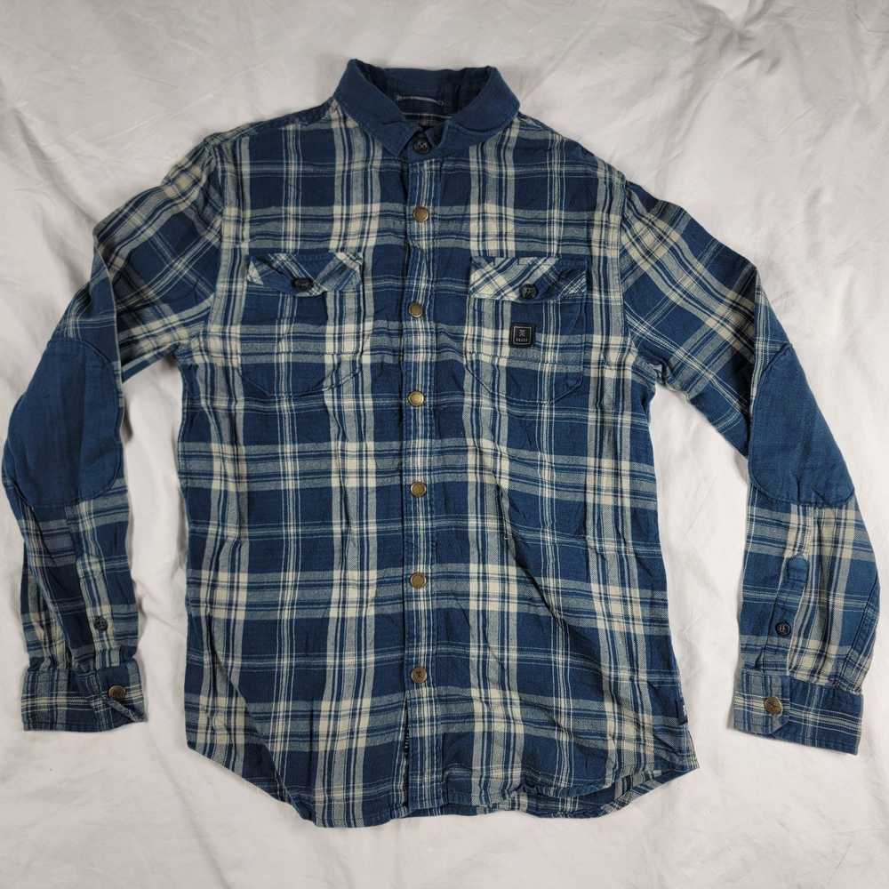 Roark Roark Revival Mens Medium Blue Plaid Flanne… - image 1