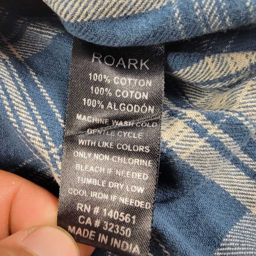 Roark Roark Revival Mens Medium Blue Plaid Flanne… - image 6