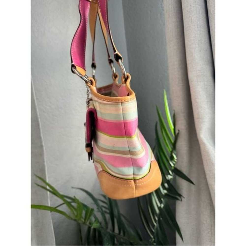 Coach Vintage Hampton Soho Pink Stripe Barbiecore… - image 3