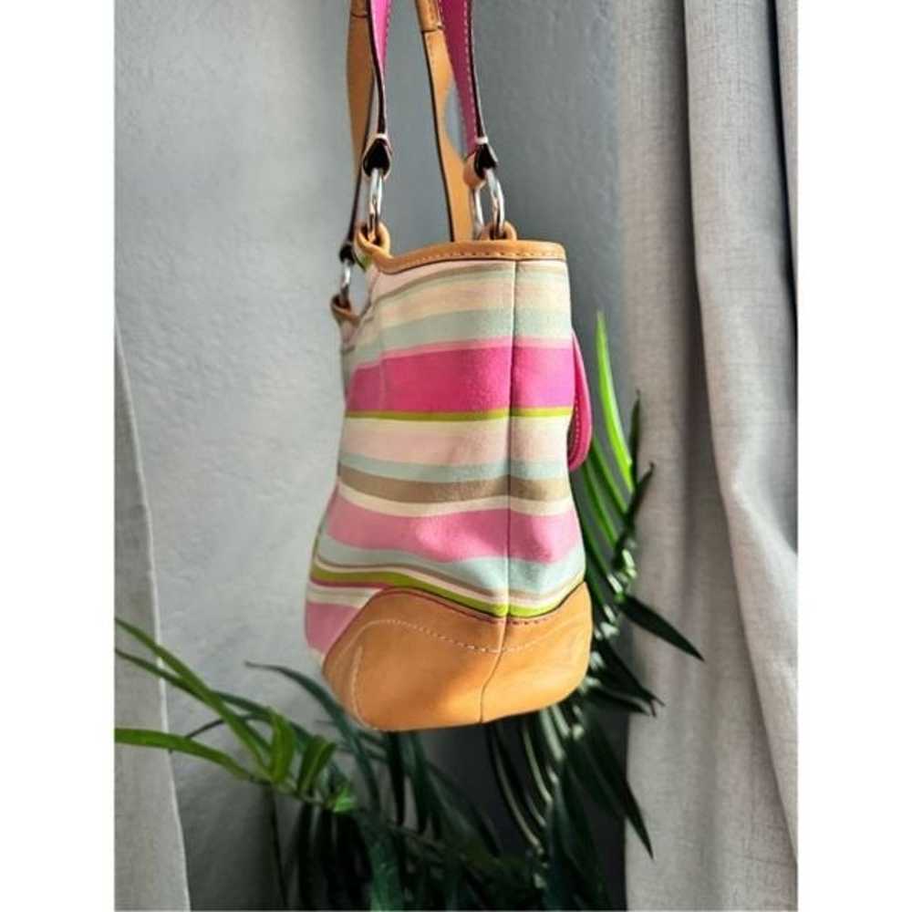 Coach Vintage Hampton Soho Pink Stripe Barbiecore… - image 4