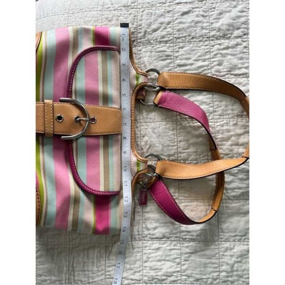 Coach Vintage Hampton Soho Pink Stripe Barbiecore… - image 8